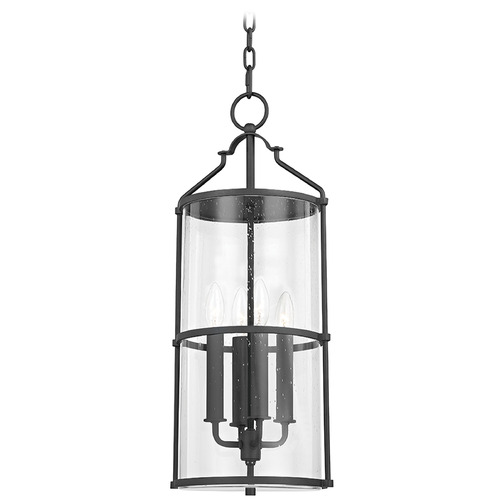 Troy Lighting Troy Lighting Burbank Textured Black Outdoor Hanging Light F1310-TBK