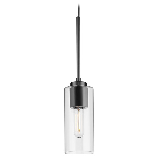 Progress Lighting Progress Lighting Atwell 1-Light Matte Black Pendant P500403-31M