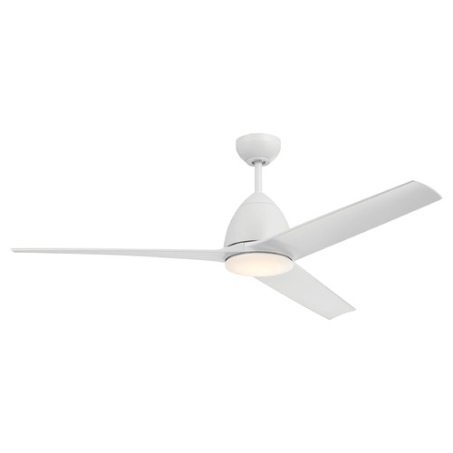 Nitro White LED Ceiling Fan by Craftmade Lighting