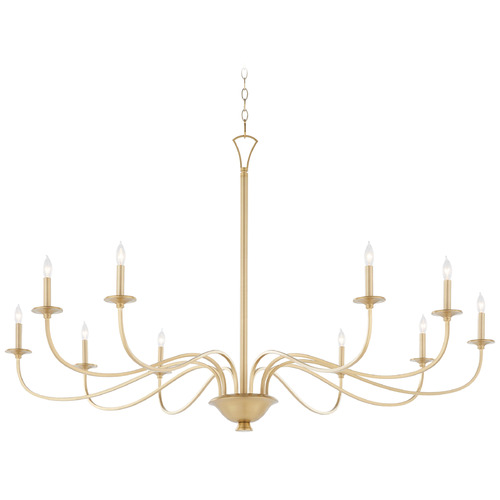 Quorum Lighting Maryse Aged Brass Chandelier by Quorum Lighting 6021-10-80