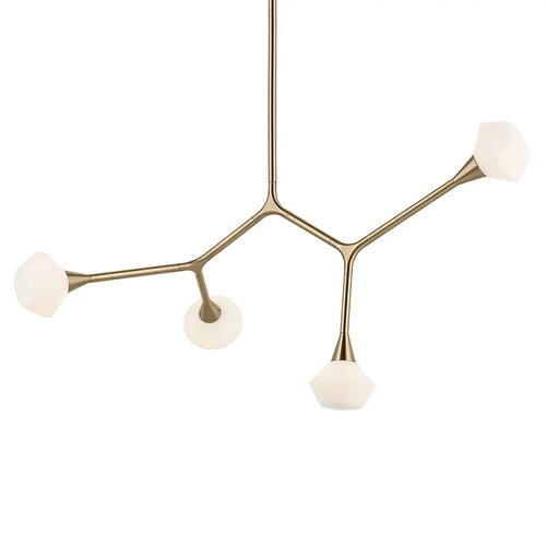 Kichler Lighting Cassius 39.50-Inch Linear Chandelier in Champagne Bronze by Kichler 52762CPZ