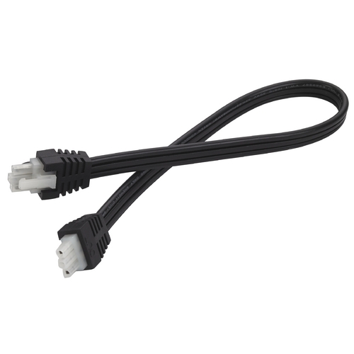 Black 12-Inch Interconnect Cable for Recesso Under Cabinet Lights