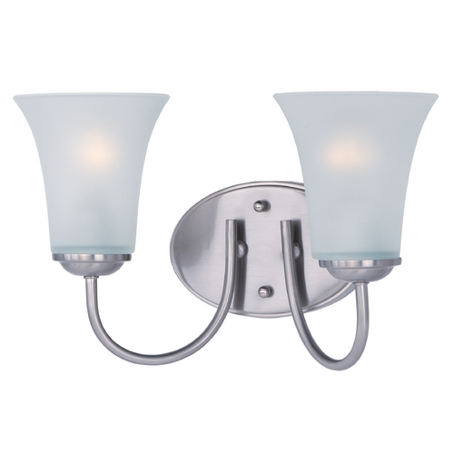 Logan Satin Nickel Bathroom Light by Maxim Lighting