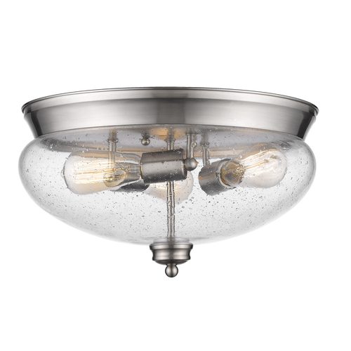 Z-Lite Amon Brushed Nickel Flush Mount by Z-Lite 722F3-BN