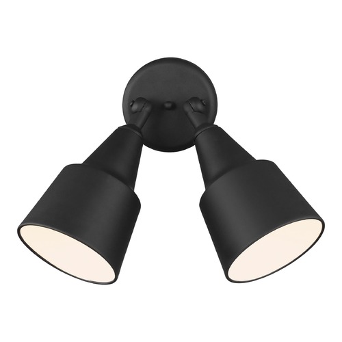 Generation Lighting Adjustable 2-Light Swivel Flood Light in Black by Generation Lighting 8560702-12