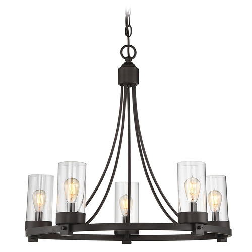 5-Light Chandelier in Oil Rubbed Bronze by Meridian