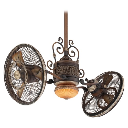 Minka Aire Traditional Gyro 42-Inch LED Fan by Minka Aire F502L-BCW