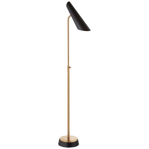 Visual Comfort Aerin Franca Adjustable Floor Lamp in Antique Brass by Visual Comfort ARN1401HABBLK