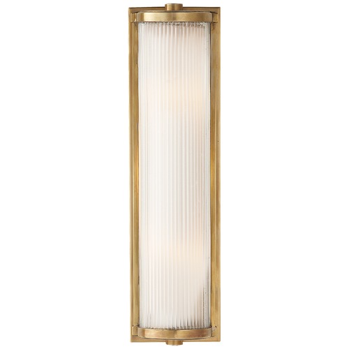 Thomas OBrien Dresser Glass Rod Light in Brass by Visual Comfort Signature