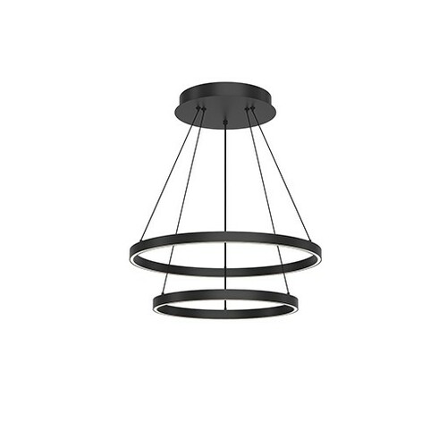 Cerchio Black LED Pendant by Kuzco Lighting