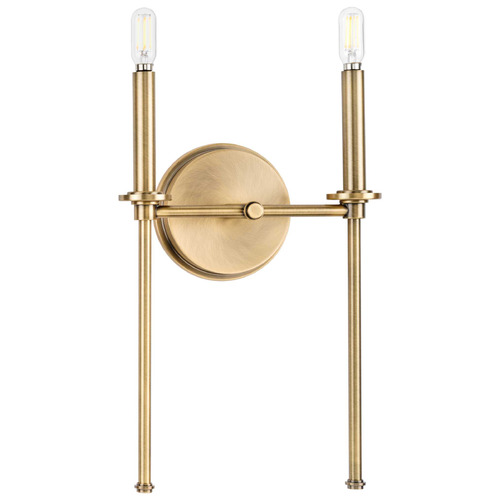 Progress Lighting Elara Vintage Brass Sconce