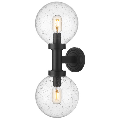 Z-Lite Laurent Black Outdoor Wall Light by Z-Lite 599M2-BK