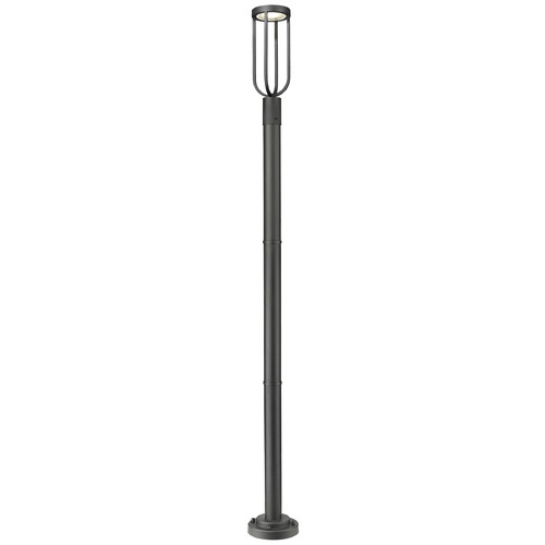 Z-Lite Leland Sand Black LED Post Light
