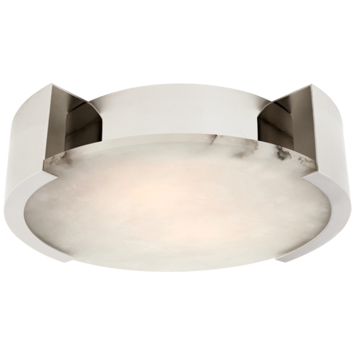 Melange Large Flush Mount in Nickel by Visual Comfort Signature