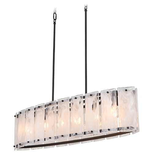 Quorum Lighting Prestige Matte Black Island Light by Quorum Lighting 6575-6-59