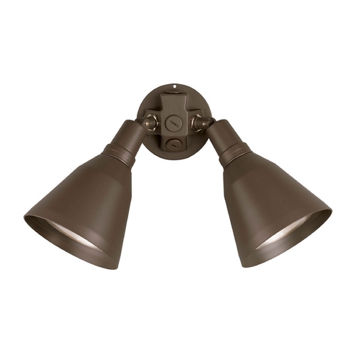 Double Flood Security Light in Bronze by Progress Lighting
