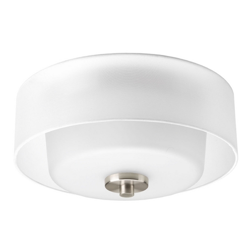 Invite Flush Mount in Brushed Nickel by Progress Lighting