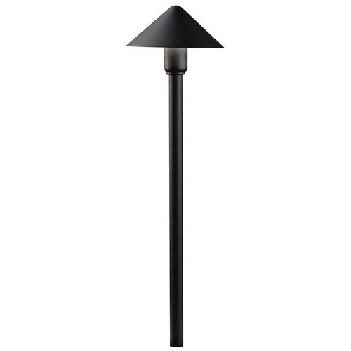 Kichler Lighting 6-Inch Dome LED Path Light in Textured Black 2700K by Kichler Lighting 16120BKT27