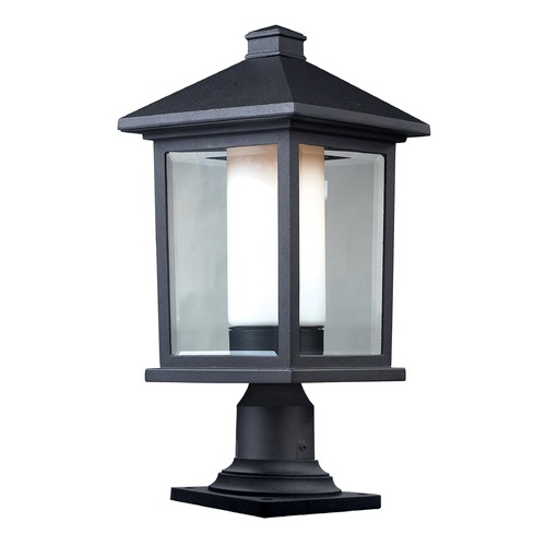 Mesa Black Post Light by Z-Lite