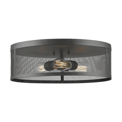 Meshsmith Bronze Flush Mount by Z-Lite