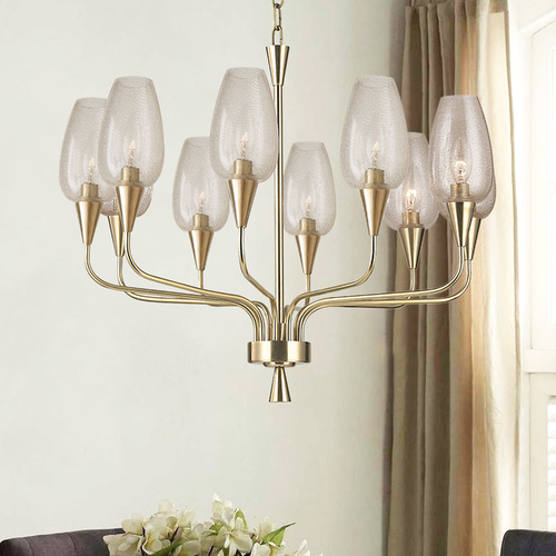 Longmont Aged Brass Chandelier by Hudson Valley Lighting