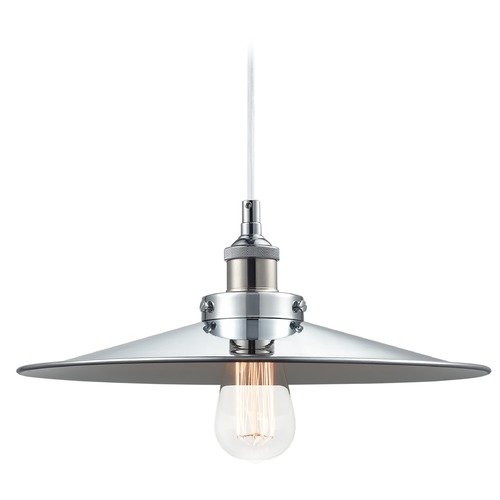 Matteo Lighting Bulstrodes Workshop Chrome Pendant by Matteo Lighting C46113CHCH