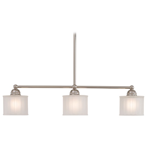 Minka Lavery Minka Lavery 1730 Series Polished Nickel Island Light with Cylindrical Shade 1734-613