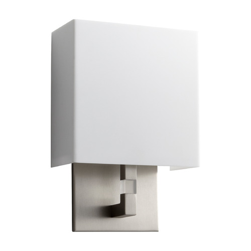 Chameleon Small LED Acrylic Wall Sconce in Nickel by Oxygen Lighting