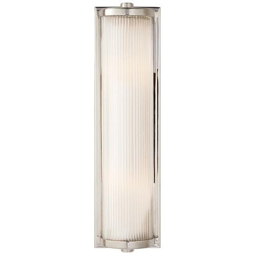 Visual Comfort Signature Collection Thomas OBrien Dresser Glass Rod Light in Nickel by Visual Comfort Signature TOB2141PNFG