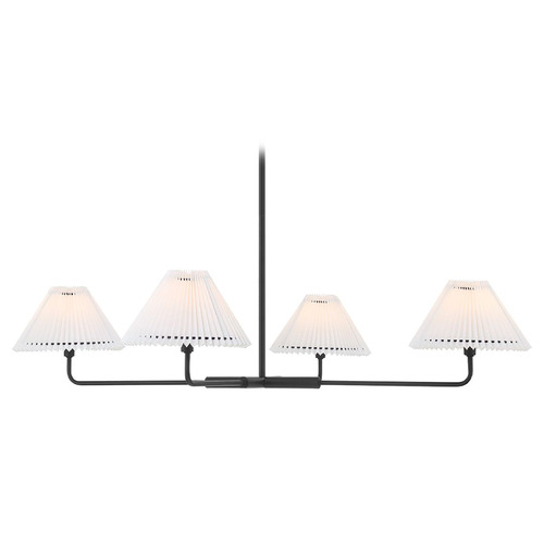 4-Light Chandelier in Matte Black by Meridian