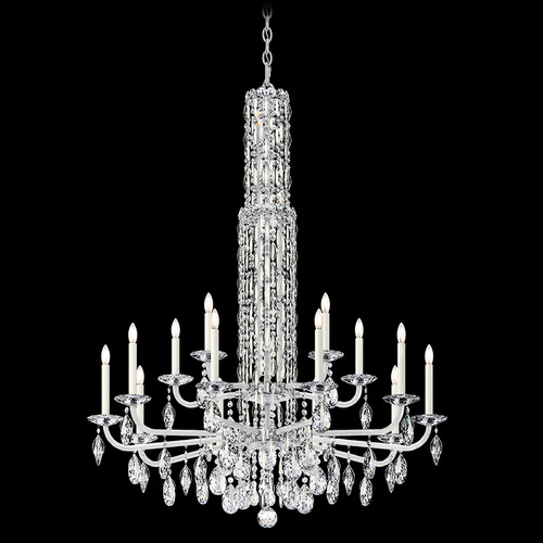 Schonbek Worldwide Lighting Siena White Crystal Chandelier
