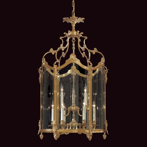 Metropolitan Lighting Pendant Light with Clear Glass in French Gold Finish N2334