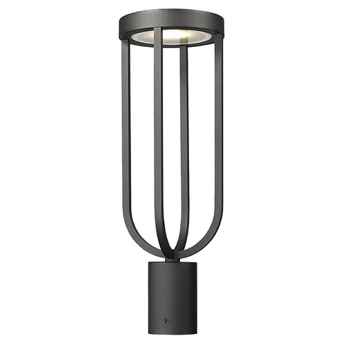 Z-Lite Leland Sand Black LED Post Light