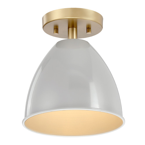 Designers Fountain Biba Brushed Gold Semi-Flushmount Light