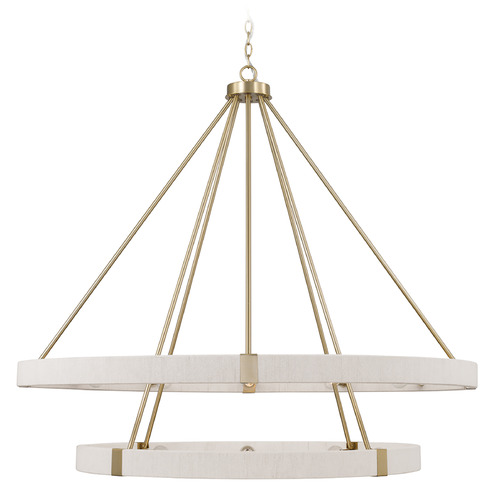 Capital Lighting Capital Lighting Delaney Matte Brass Chandelier 449802MA