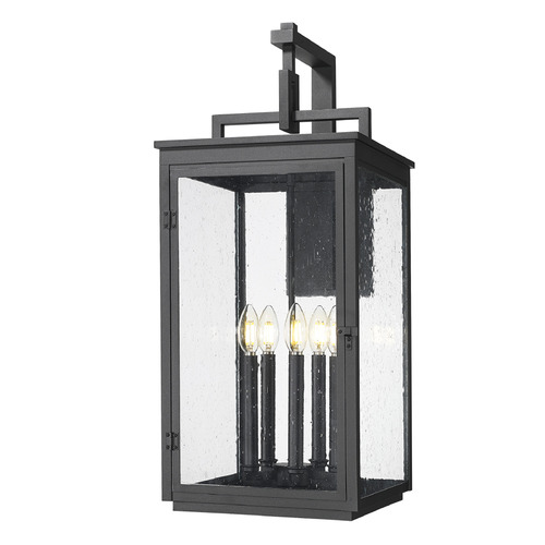 Z-Lite Z-Lite Hartwell Sand Black Outdoor Wall Light 5019XL-BK