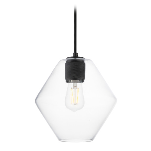Maxim Lighting Geode Black Mini-Pendant Light with Bowl / Dome Shade