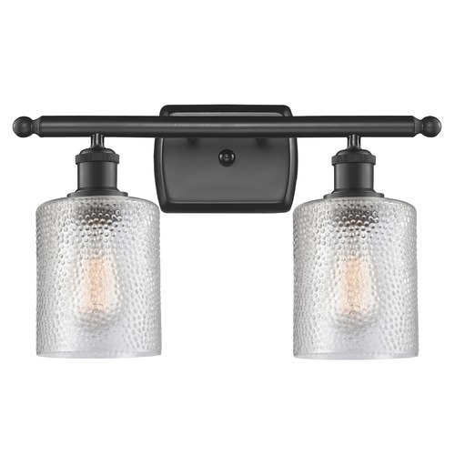 Innovations Lighting Innovations Lighting Cobbleskill Matte Black Bathroom Light 516-2W-BK-G112