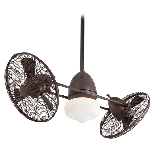 Minka Aire Gyro Wet 42-Inch LED Fan in Oil Rubbed Bronze with LED Light Kit F402L-ORB