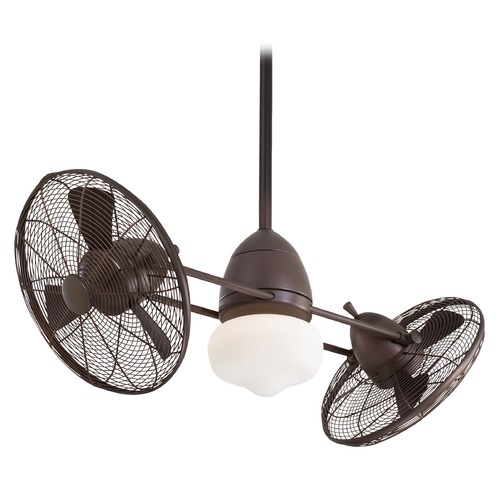 Gyro Wet 42-Inch LED Fan in Oil Rubbed Bronze by Minka Aire