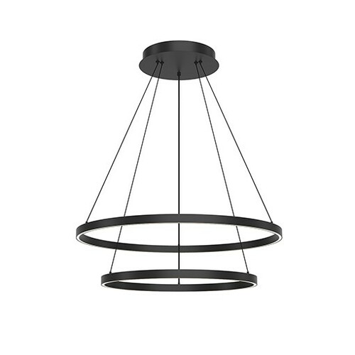 Cerchio Black LED Pendant by Kuzco Lighting