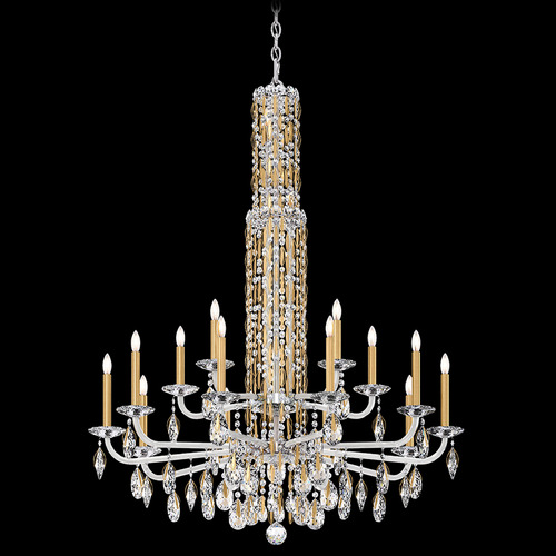 Schonbek Worldwide Lighting Siena Heirloom Gold Crystal Chandelier
