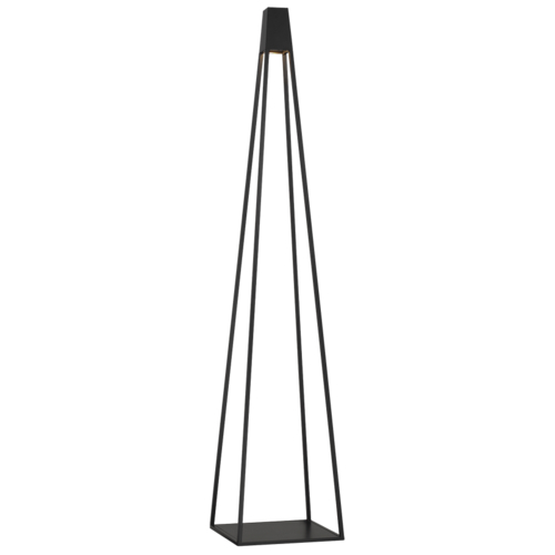 Visual Comfort Modern Collection Visual Comfort Modern Collection Sean Lavin Apex Black LED Outdoor Floor Lamp SLOFL10927BK