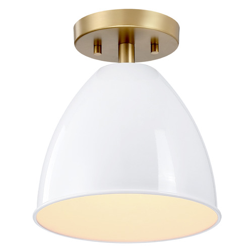Designers Fountain Biba Brushed Gold Semi-Flushmount Light