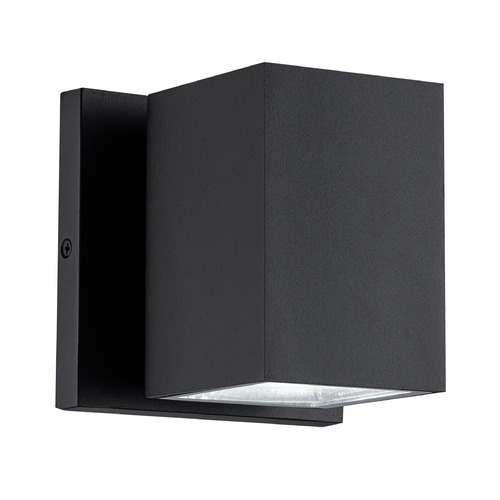 Matteo Lighting Kubular Matte Black LED Outdoor Wall Light