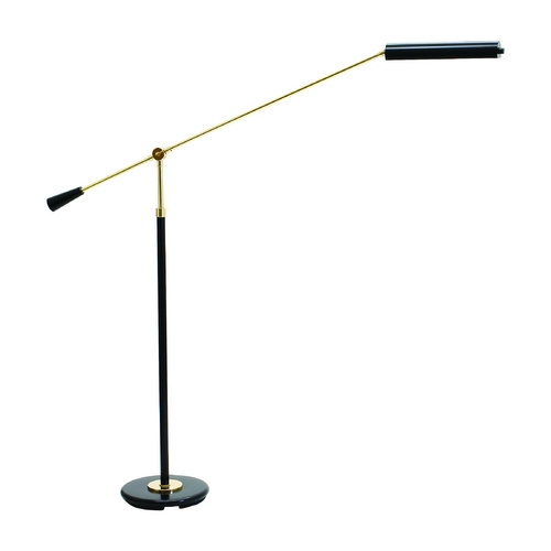 Grand Piano Counter Balance LED Swing-Arm Lamp in Black & Brass by House of Troy Lighting