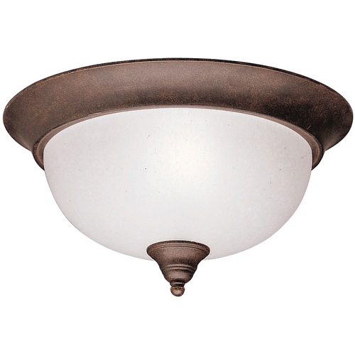Dover 13.25-Inch Flush Mount in Tannery Bronze by Kichler Lighting