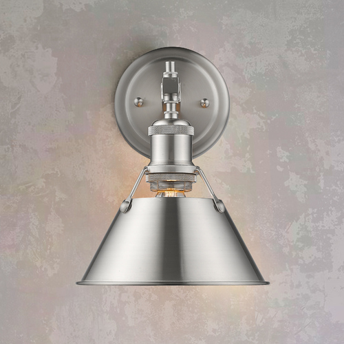 Golden Lighting Orwell Wall Sconce in Pewter by Golden Lighting 3306-BA1 PW-PW