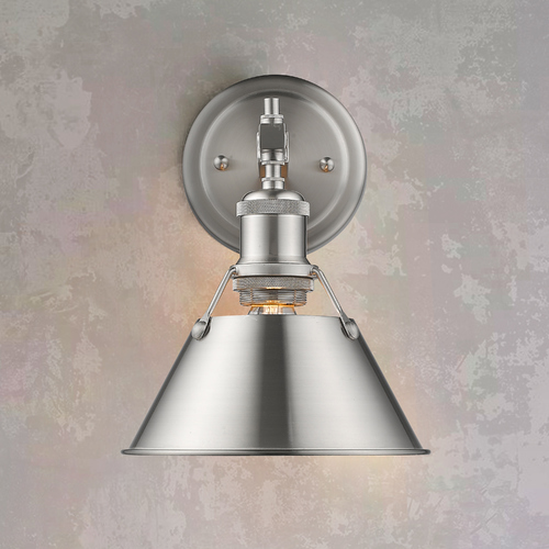 Orwell Wall Sconce in Pewter by Golden Lighting
