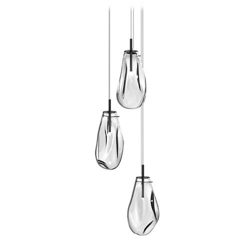 Black LED Multi-Light Pendant by Sonneman Lighting